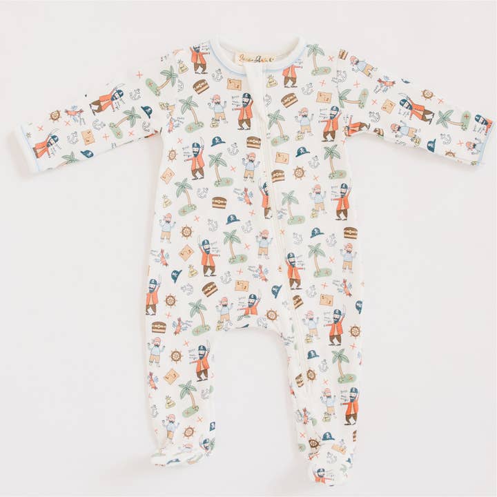 YO, HO, HO! Zip-pyjamas för wholesale av Magnolia Baby