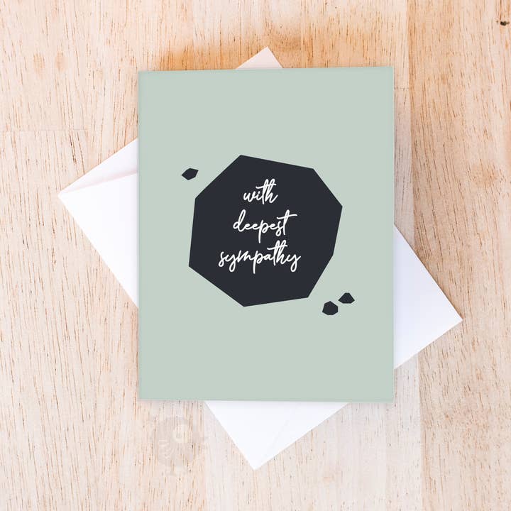 Med dybeste sympati | Sympati & Condolences Card for engroshandel hos Good on Paper