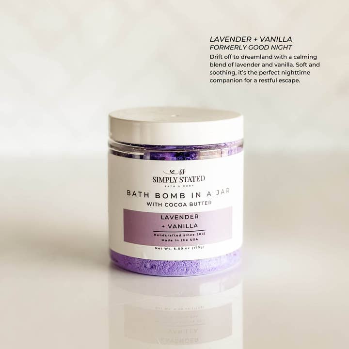 Simply Stated Bath & Body - Wholesale Bath Bomb/Fizz - Aromatherapy Bath Bomb in a Jar – Relaxing Bath Soak with Essential Oils1