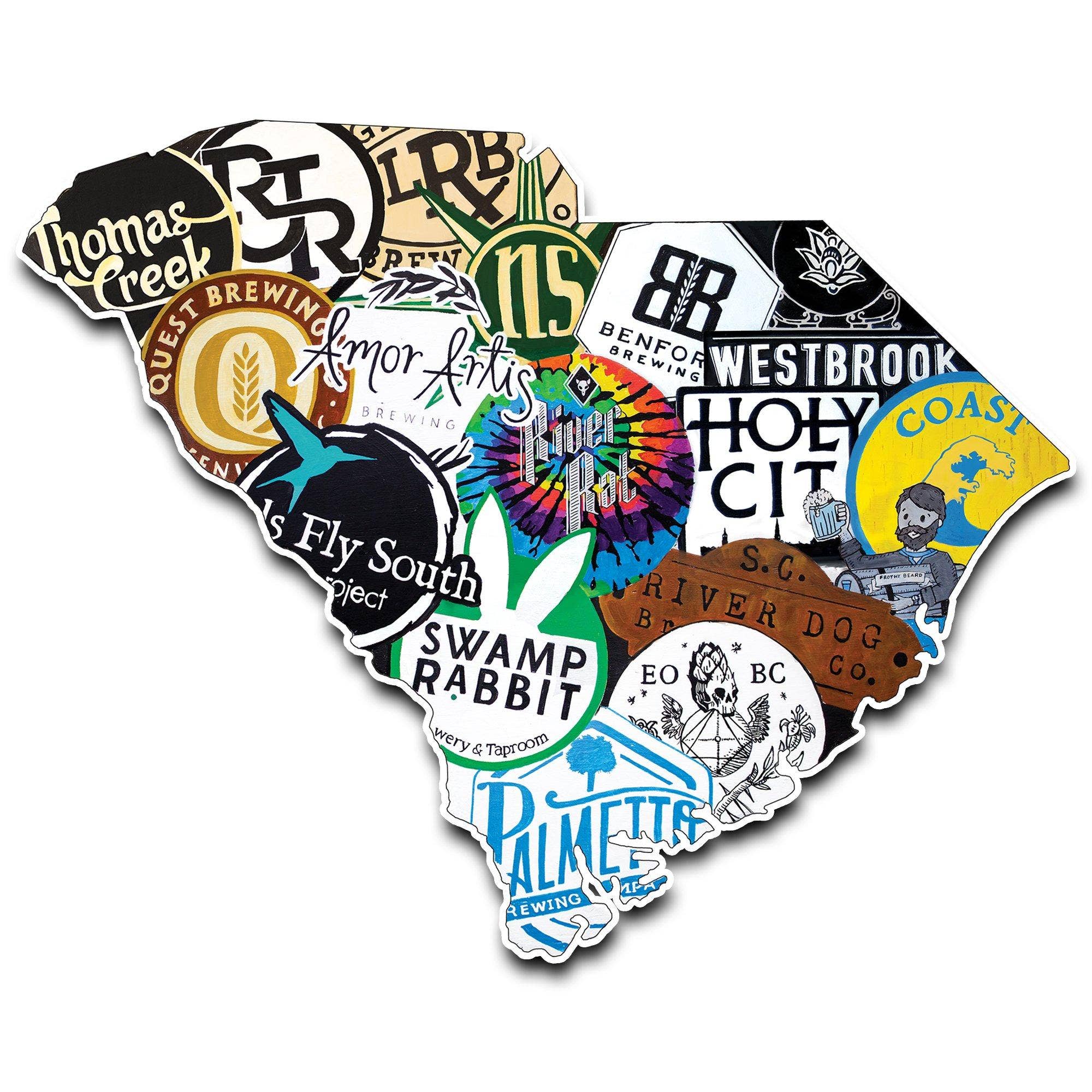 States Of Brew - Wholesale Sign - "Hoppy Faces, Barley Places"5