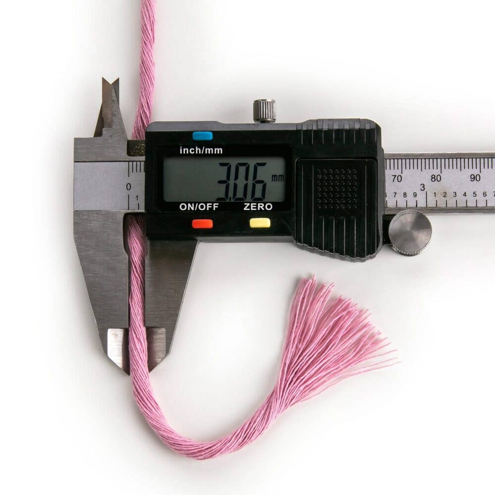 MB Cordas – Engroshandel Ledning – 3MM Enkelt Snoet 500g Makramé Bomuldssnor STØVET ROSA 140m Makramé Snor 1 LAG Håndværksreb4