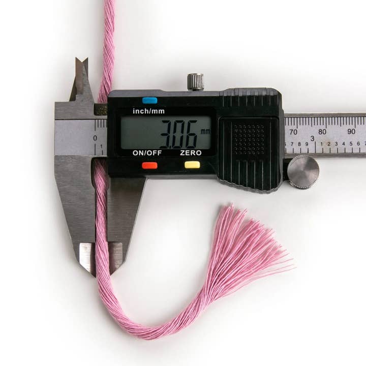 MB Cordas – Engroshandel Ledning – 3MM Enkelt Snoet 500g Makramé Bomuldssnor STØVET ROSA 140m Makramé Snor 1 LAG Håndværksreb4