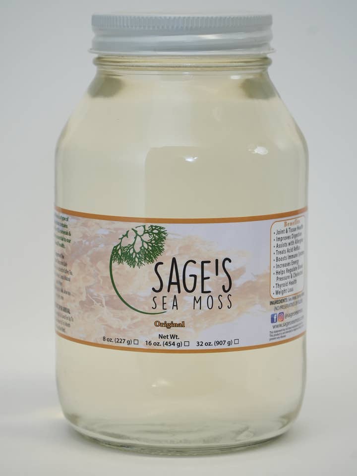 Original Sea Moss Gel for wholesale by Sage's Sea Moss, LLC