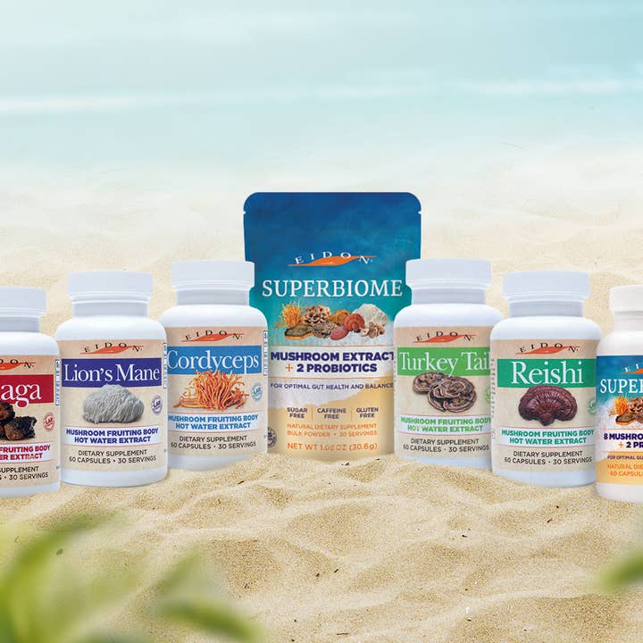 Eidon Ionic Minerals - Wholesale Protein/Superfood Powder - SuperBiome Mushroom Probiotic Powder