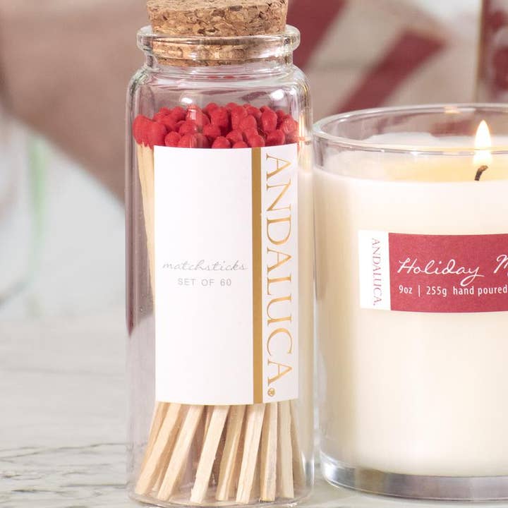 Andaluca - Wholesale Matches - Glass Jar of 60 Wooden Matches