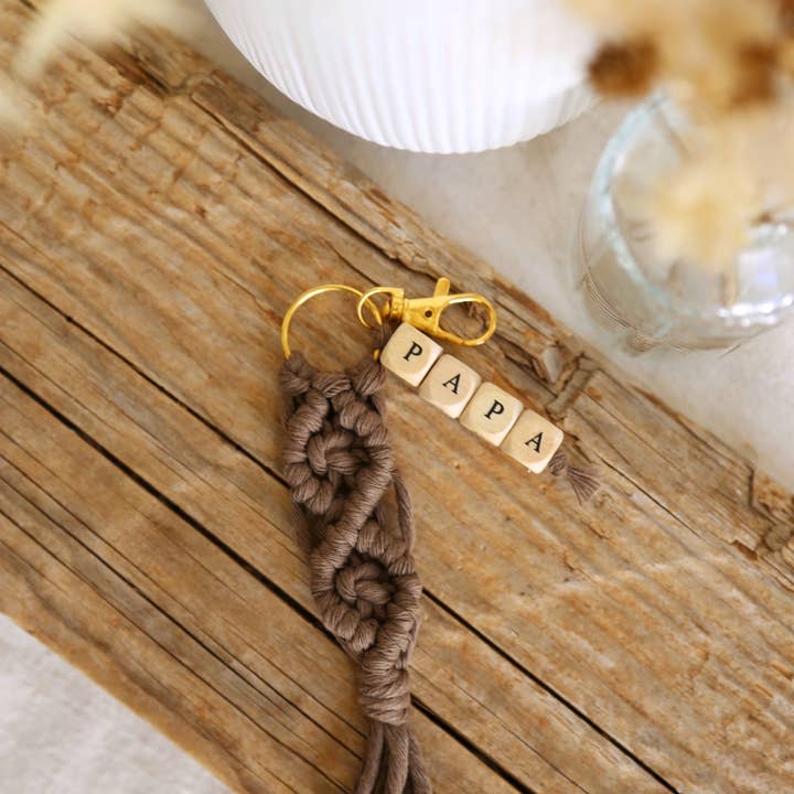 The Frenchie Knot - Wholesale Keychain - Men's - Dad Macramé Keychain4