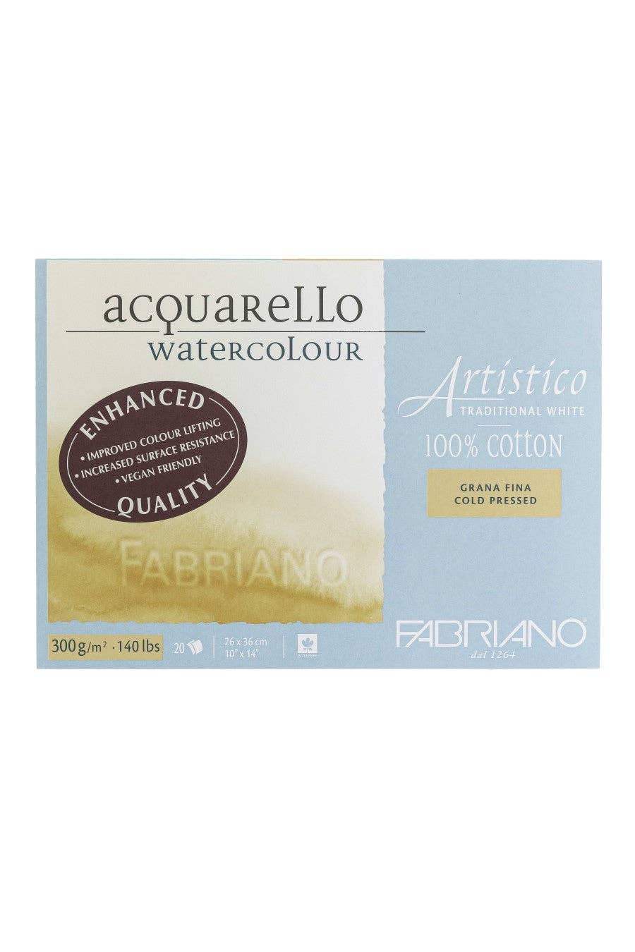 Chartpak, Inc. - Wholesale Sketchbook/Sketchpad - Fabriano Artistico Traditional White Watercolor Block32