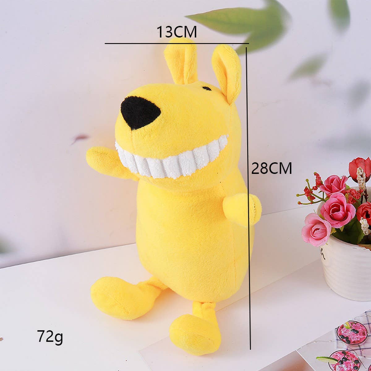 PAWPAWwholesale - Wholesale Pet Plush Toy - Dog - Smile Big Teeth Chew Toy, Squeaky Fun for Pets_CWMM54550