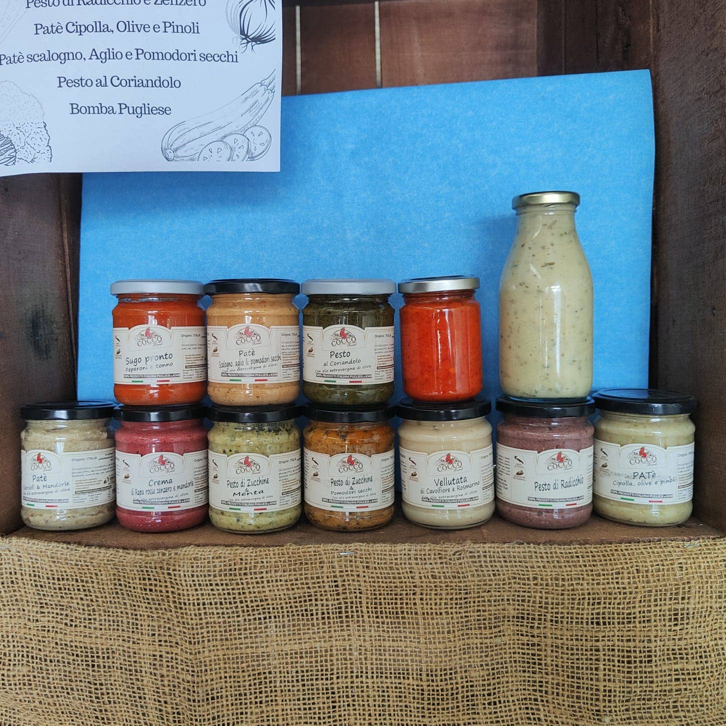 Cocco Food – wholesale Pesto – Zucchini and Dried Tomato Pesto Made in Puglia, Italy1