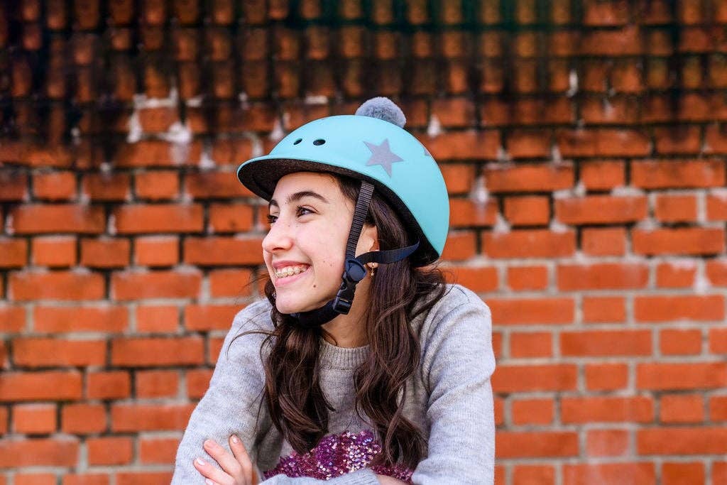 Sawako: The Stylish Helmets – wholesale Bike/scooter – Kids – Kids Star: Turquoise4