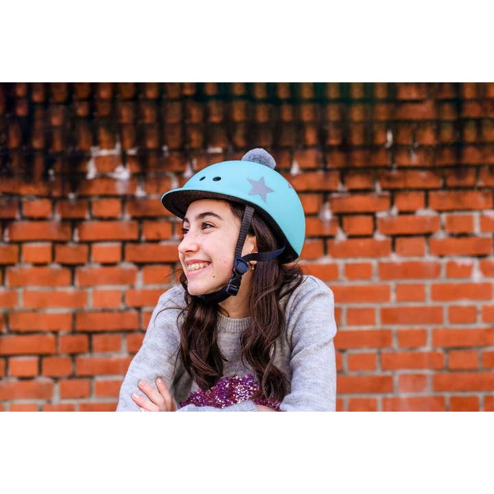 Sawako: The Stylish Helmets – wholesale Bike/scooter – Kids – Kids Star: Turquoise4