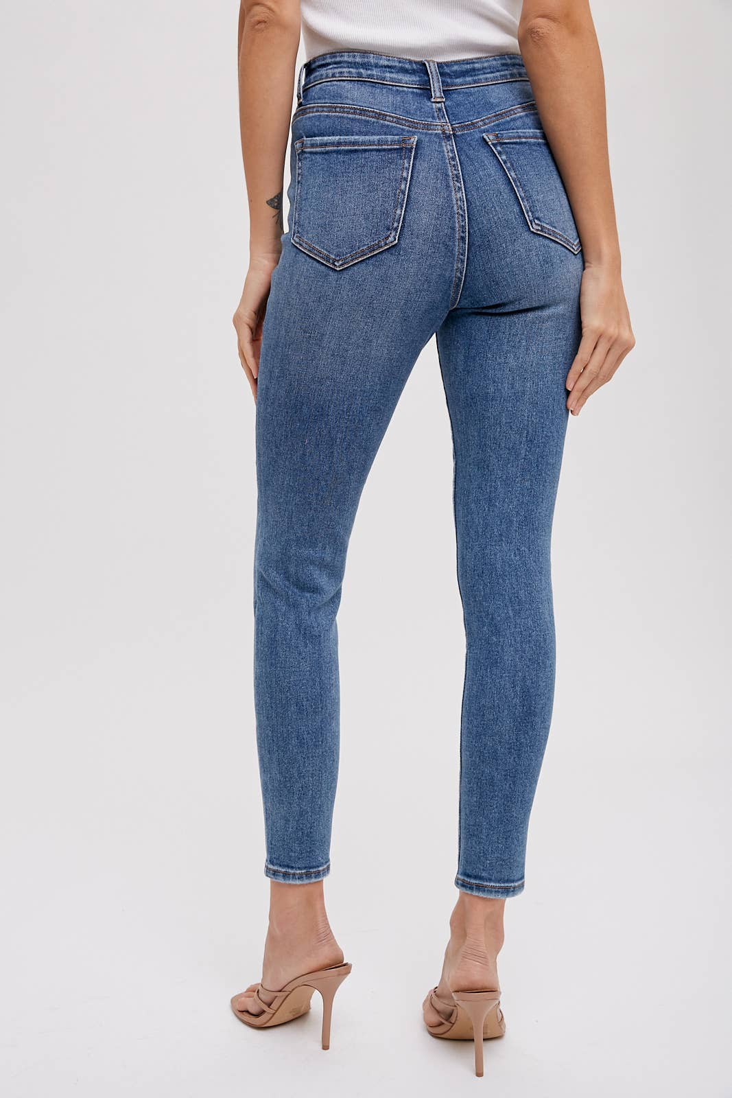 Bluivy - Vendita all'ingrosso Jeans - Donna - JEANS SKINNY VITA MEDIA12