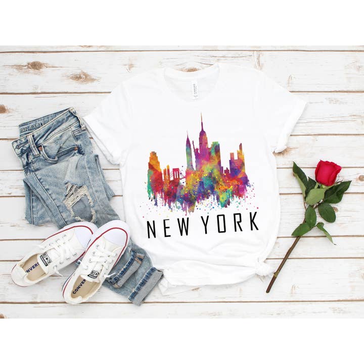 New York watercolor Shirt, New Yorker Shirt, NYC Shirt, New York T-shirt, New York Shirt, East Coast Shirt, New York Lover Gift, Nyc Shirt for wholesale by PrimestoreUS