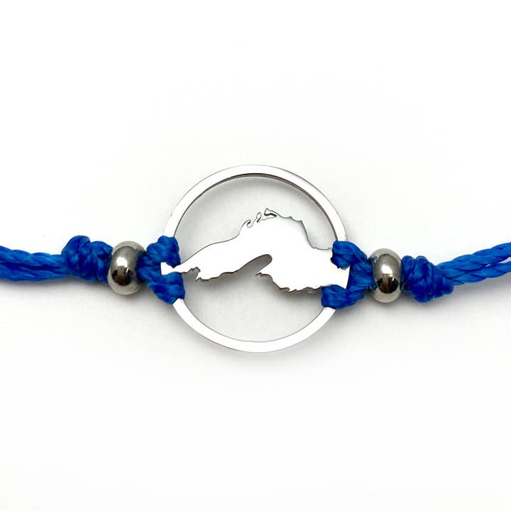Lake Superior Pull Cord Anklet for wholesale by Be Inspired UP