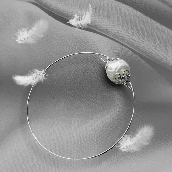 Pulseira com penas reais - Joias Asas de Anjo - RETARM por atacado de MadamLili