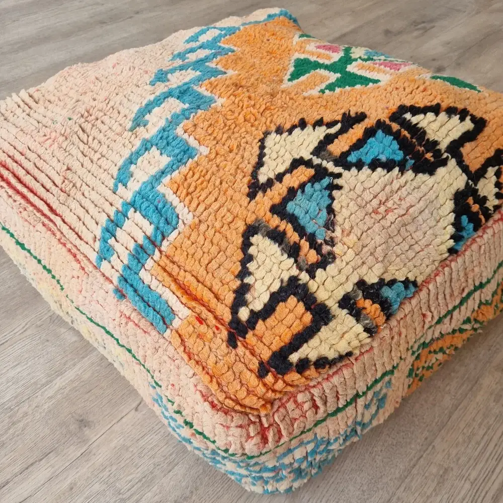 High crafty – cama - Cão por atacado – Capa de Almofada para Cão Marroquina Feita à Mão – Têxtil Vintage para Chão4