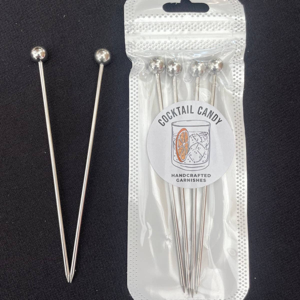 Cocktail Candy - Wholesale Cocktail Pick - Stainless Steel Cocktail Picks - 4 Pack by Cocktail Candy®9