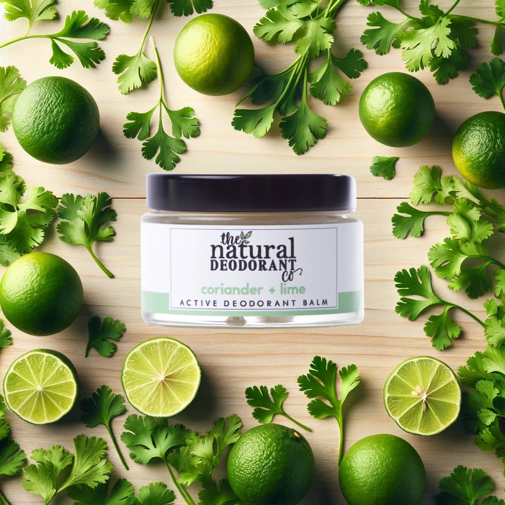 The Natural Deodorant Co. - Vente Déodorant – unisexe - Déodorant actif baume Coriandre + citron vert 55g5