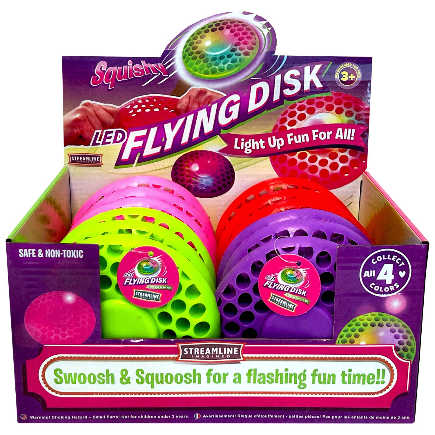 Streamline - Vente Jouet lumineux – enfant et bébé - Frisbee LED Squishy2