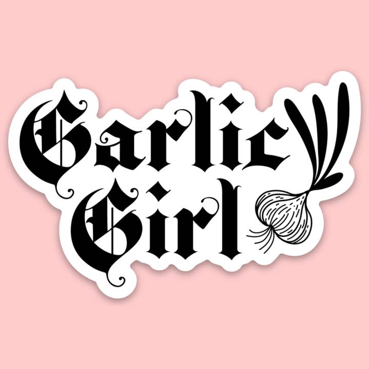 Garlic Girl Sticker for wholesale by Tender Ghost