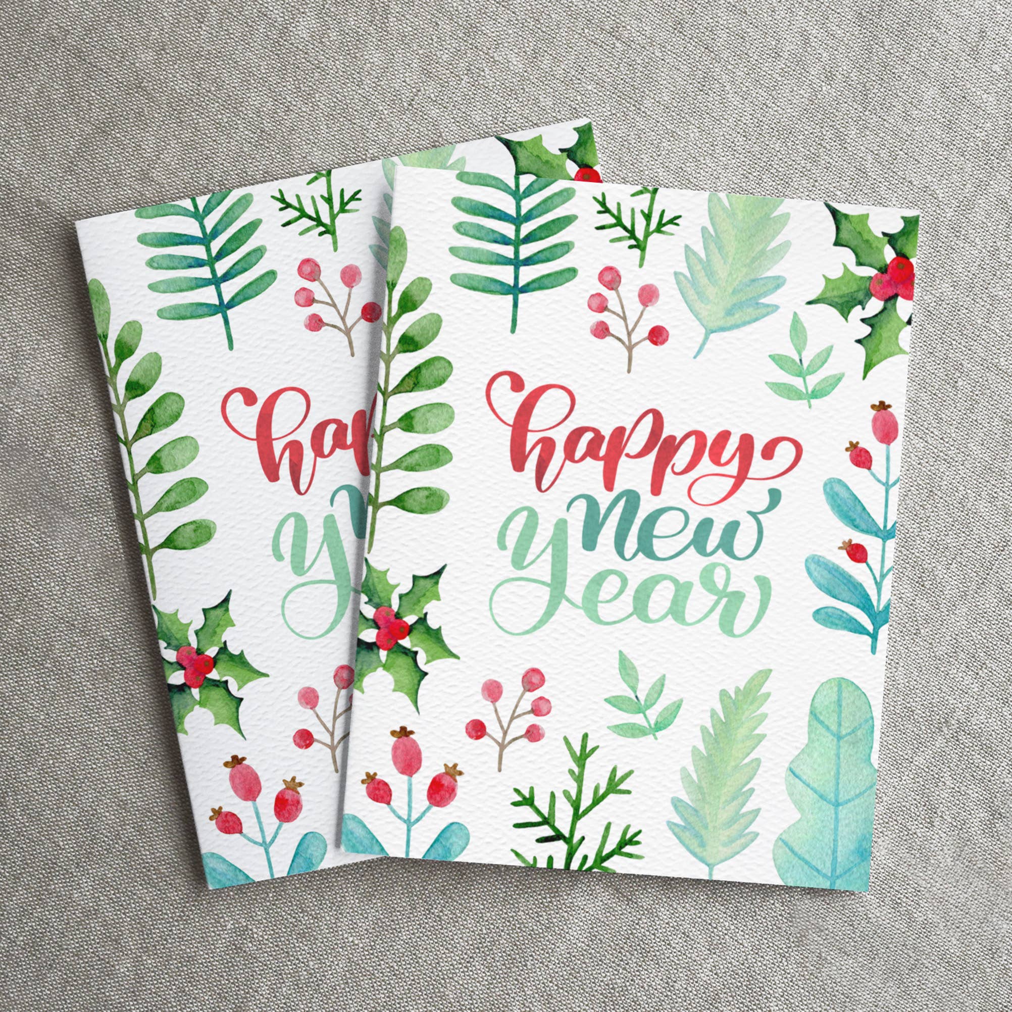 Blue Thistle - Wholesale New Year's Card - New Years Card, Happy New Year Card 2025, Eco Friendly2