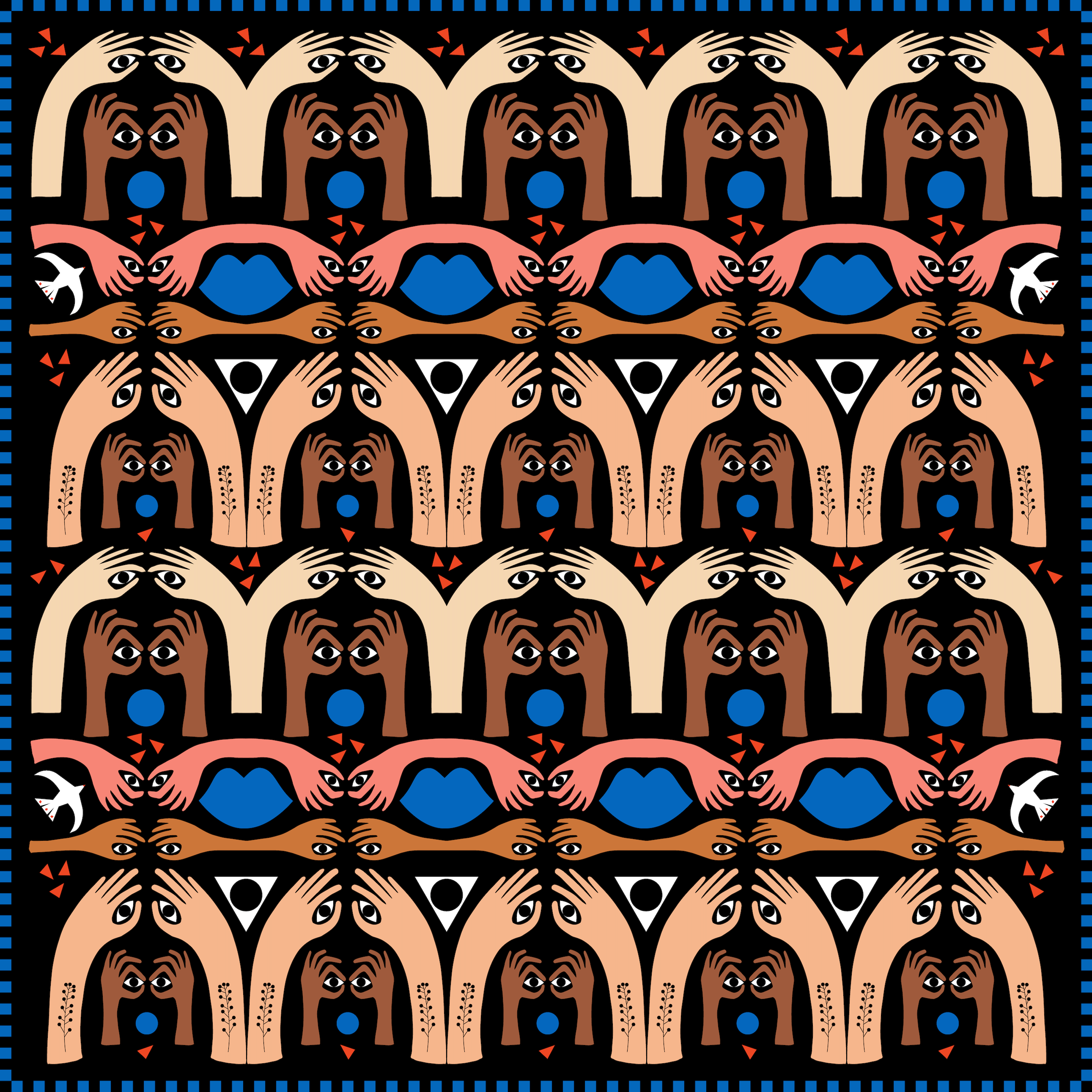 Mur by Ayca - Wholesale Bandana - Unisex - Peekaboo Bandana0