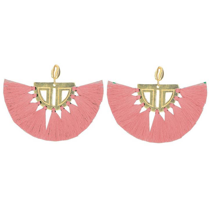Carmen Earrings Pink for wholesale by Jam+Rico