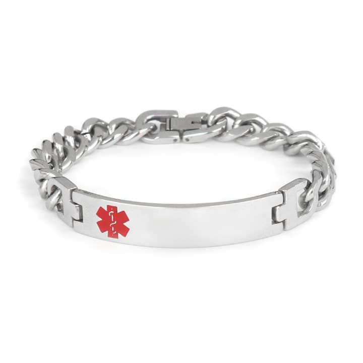 Anavia - Wholesale Link & Chain Bracelet - Medical ID Alert Bracelet - Personalized Emergency Jewelry