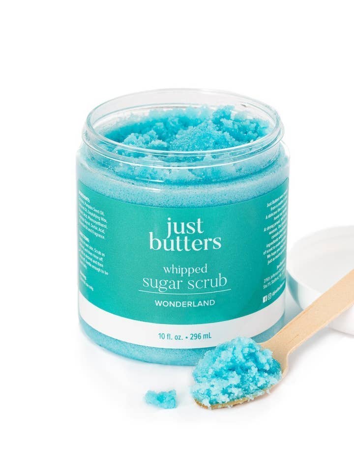 Wonderland Whipped Sugar Scrub for wholesale by Just Butters