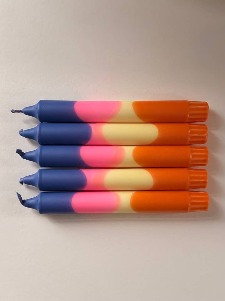 ENSEMBLE DE 3 BOUGIES DIP DYE HEY.66 pour la vente par HEYLENOCHKA BERLIN