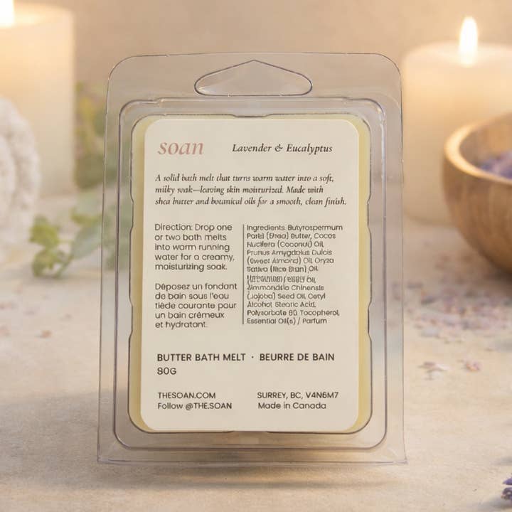 Fondant de Bain au Beurre – Cubes Fondants de Bain Hydratants au Beurre de Karité pour la vente par soan