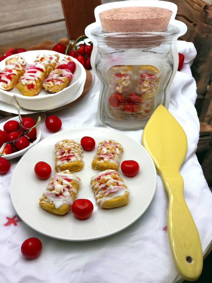 Cherry Cheesecake Streusel Pastry Wax Melts. Bakery Wax Melt for wholesale by Wax and Wix Bakery®
