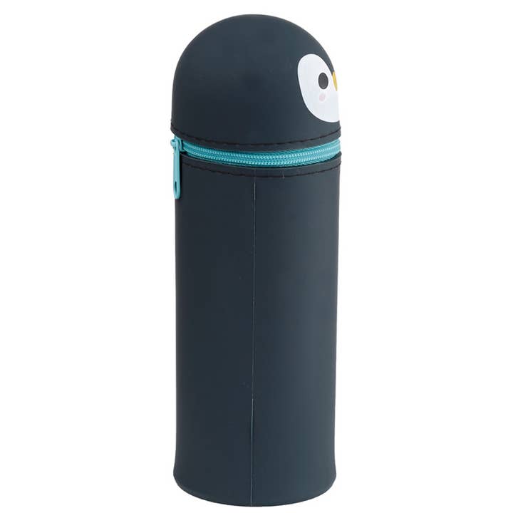 Puckator Ltd - Wholesale Pencil Case/Pouch - Adoramals Penguin Silicone Upright Pencil Case