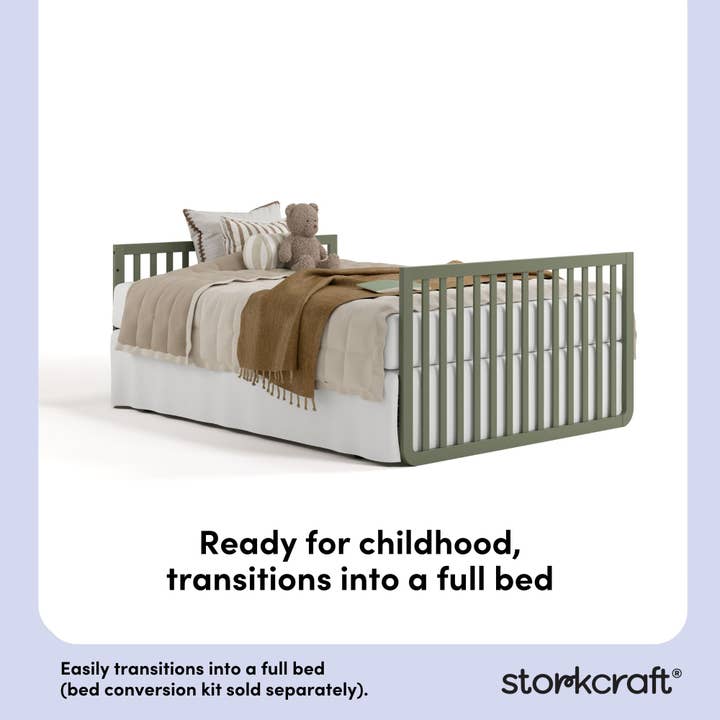 Storkcraft - Wholesale Bed - Kids & Baby - Storkcraft® Amalfi™ Deluxe 5-in-1 Convertible Crib with Bonus Toddler Guardrail43