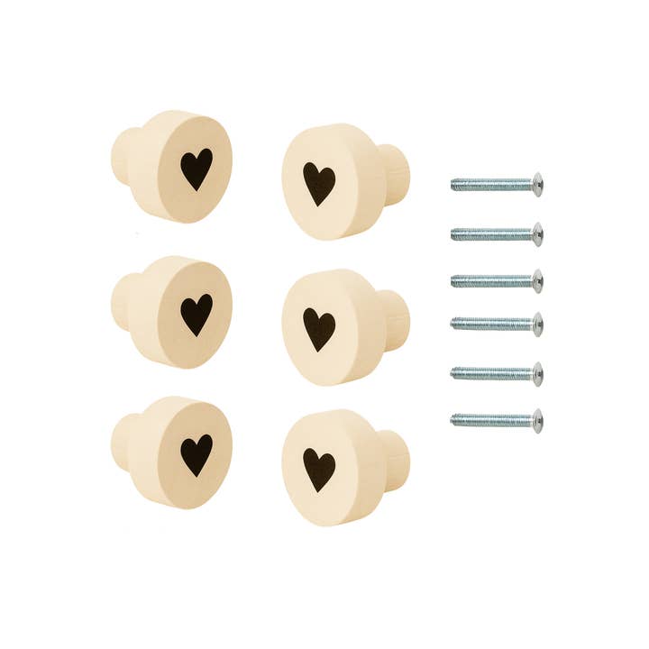 6 träknappar för byrå och låda - 35 mm x 25 mm för wholesale av Atelier HM Design