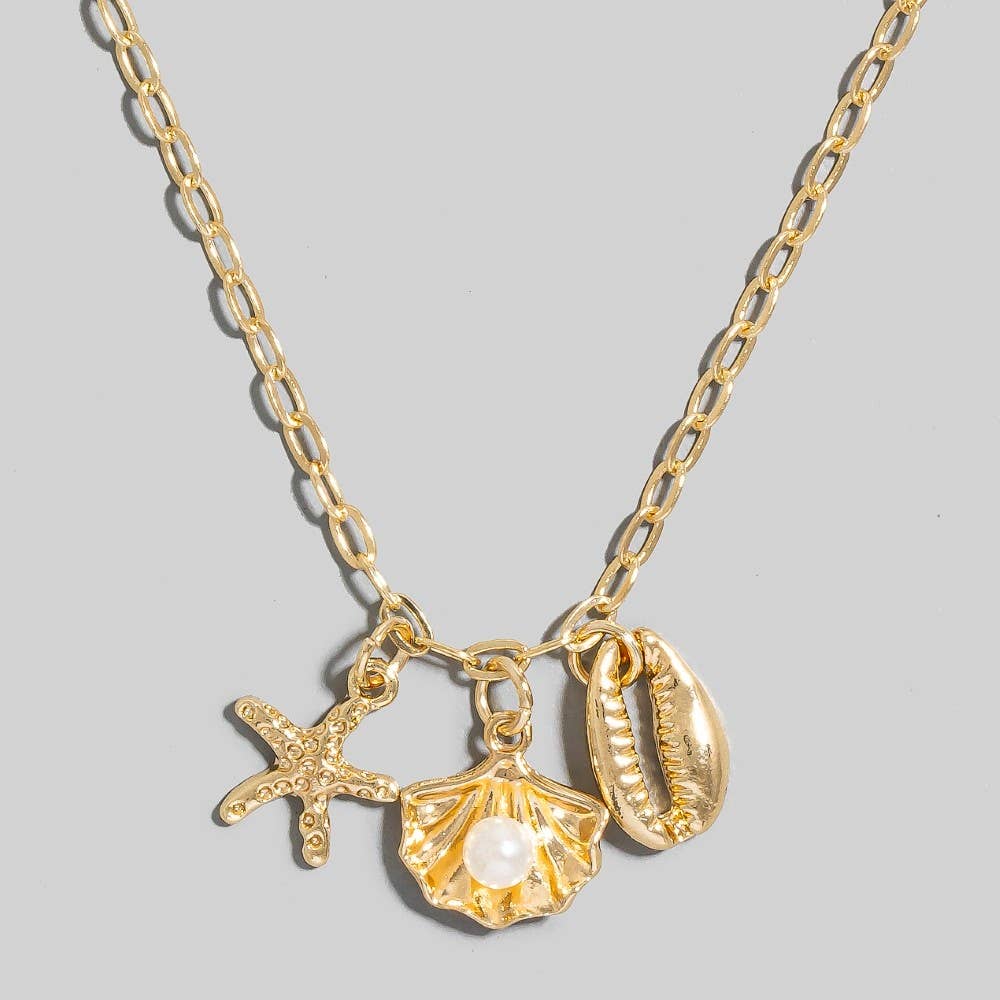 G Sea Life Charms Chain Necklace for wholesale on Faire2