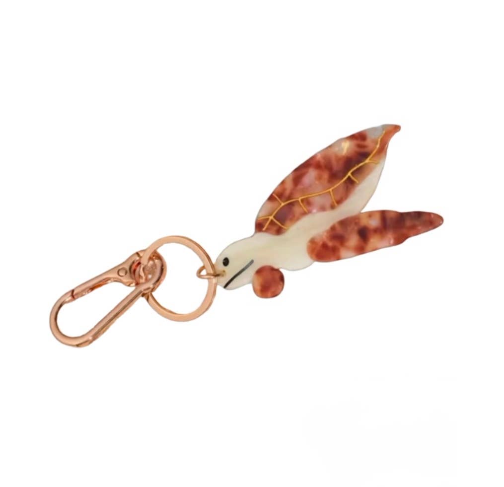 The Coconut Collective – wholesale Nyckelringar - Dam – Brun Honu Sköldpadda Nyckelring2