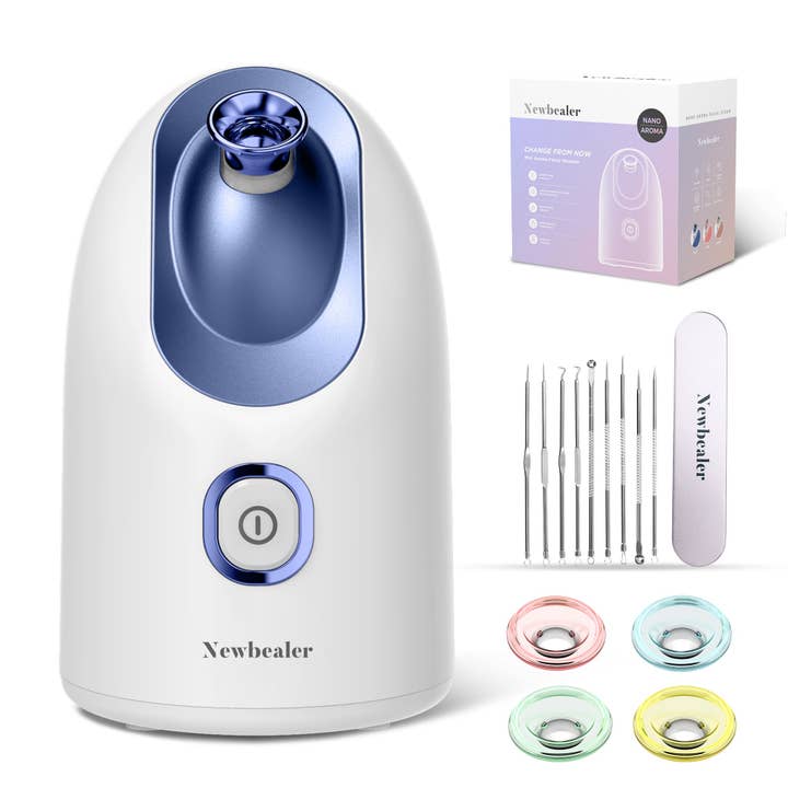 Newbealer Mini Aroma Face Steamer - Blue for wholesale by Newbealer