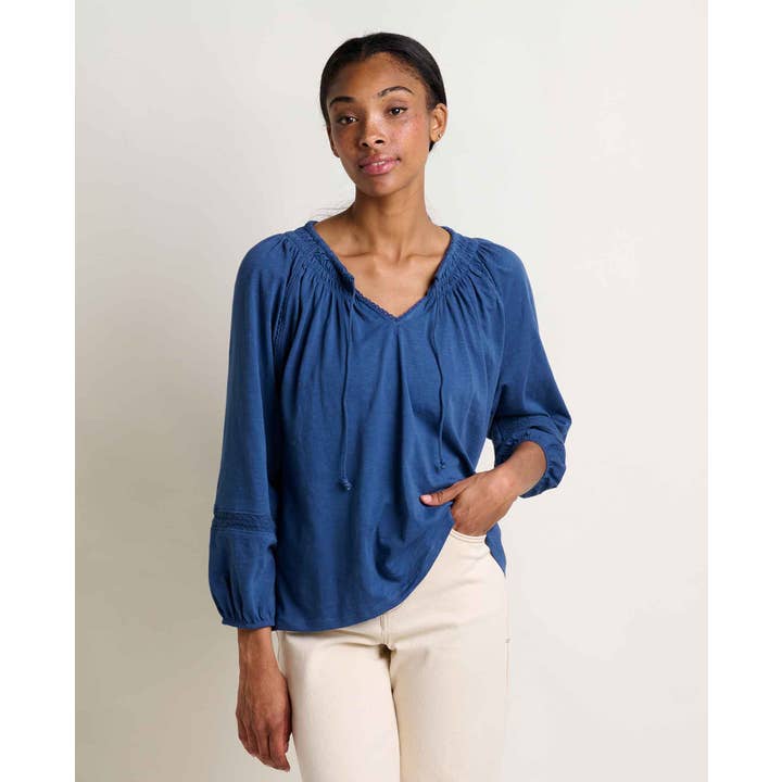 Women's Primo Long Sleeve Peasant Top F25 for wholesale by Toad&Co