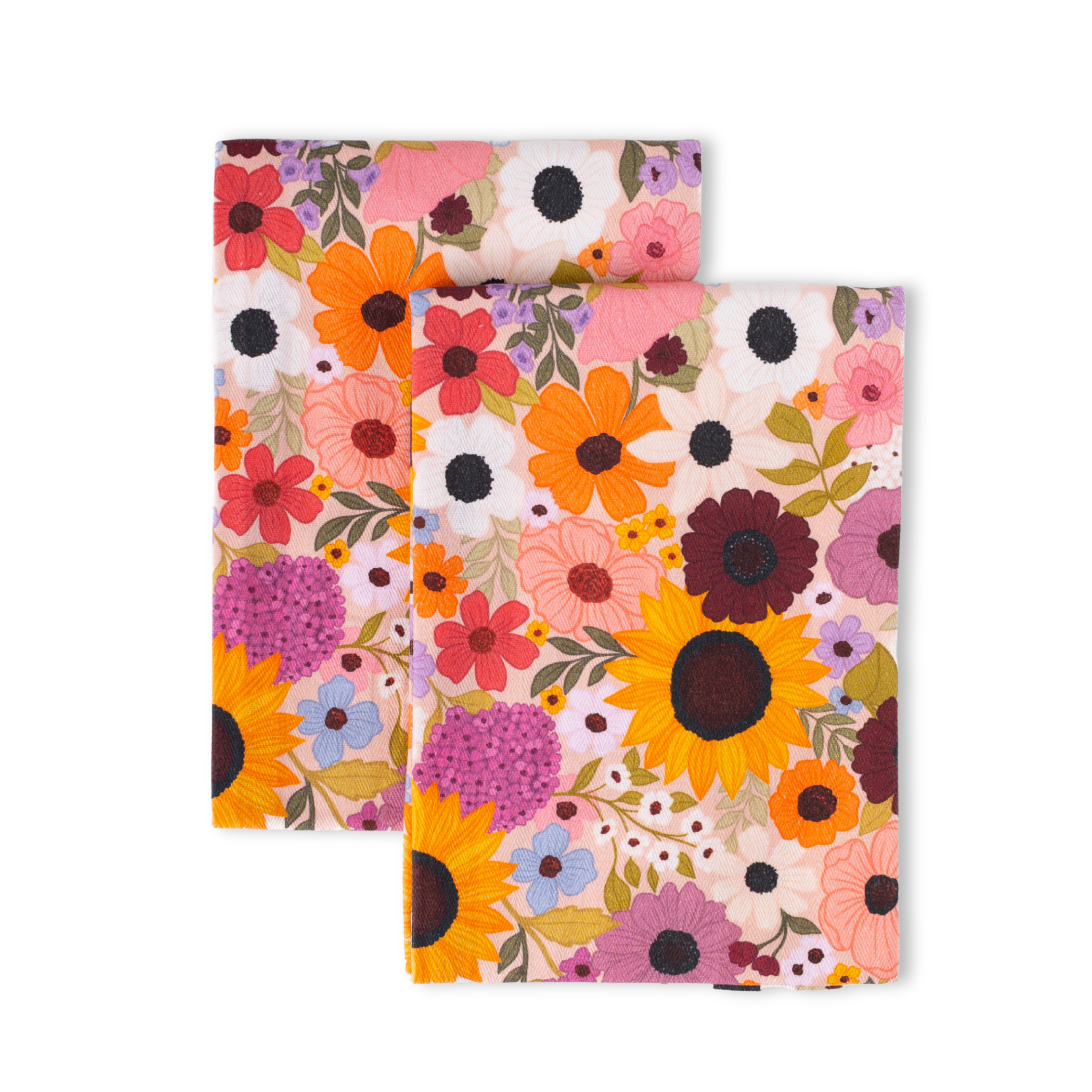 Elyse Breanne Design - Wholesale Theedoek - Set van 2 Regenboog Tuin Theedoeken1