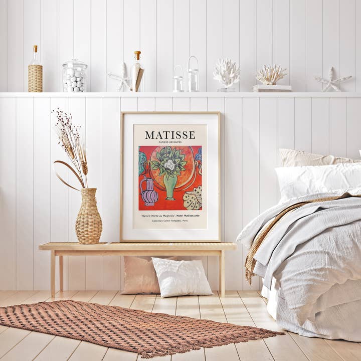 Sugar & Canvas – wholesale Konsttryck – Henri Matisse Natur Morte au Magnolia Vintage Konsttryck M015