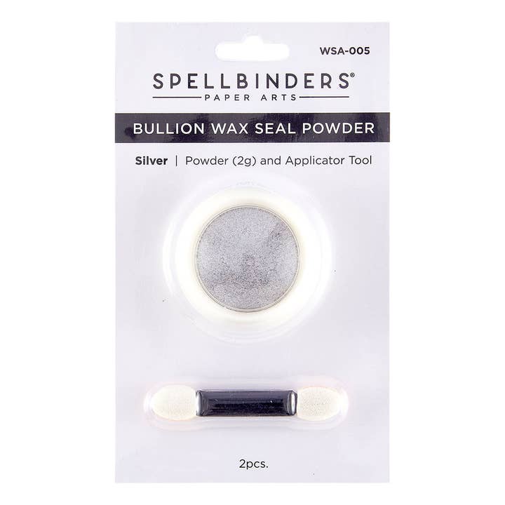 Hero Arts + Spellbinders Wholesale - Wholesale Craft Supplies - Silver Bullion Wax Seal Powder from the Clear Seal Maker Tool Collection