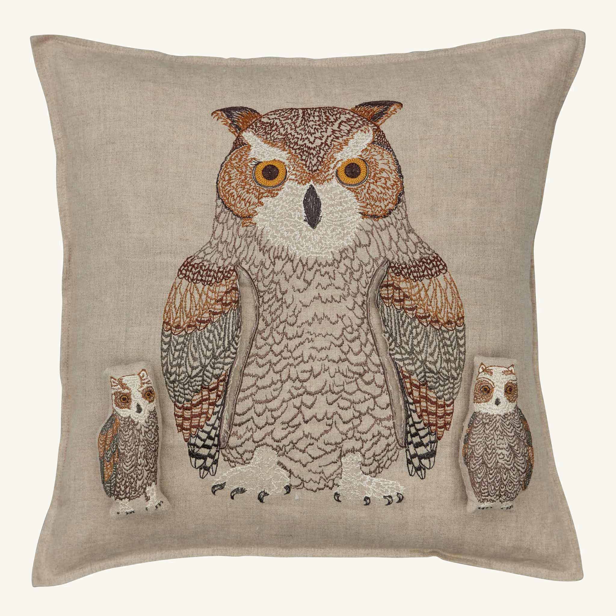 Coral & Tusk - Venta al por mayor Cojín decorativo - Almohada de bolsillo Owl Mama7
