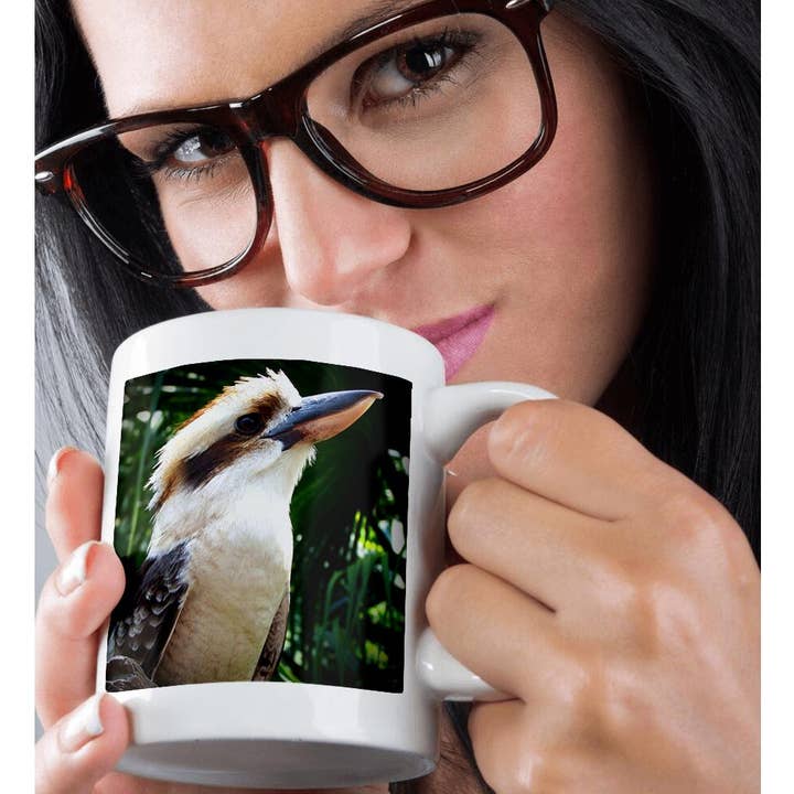 3dRose – Großhandel Kaffeebecher – 3dRose, Vogel gegen grünen Kookaburra, Tasse9