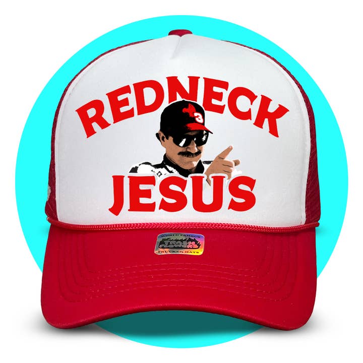 Trash Flowers Trucker Hats - Wholesale Trucker Hat - Unisex - Redneck Jesus Trucker Hat