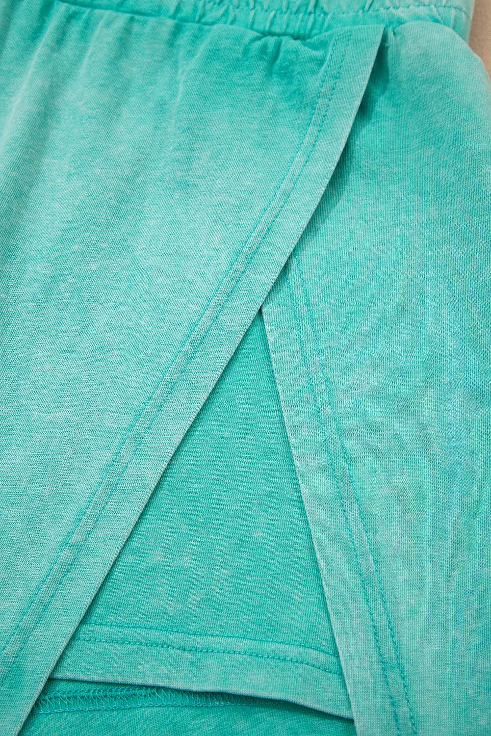 PRETTY BASH - Wholesale Top & Skirt Set - Women's - Mineral Wash Tank Top and Lined Split Skirt Set10