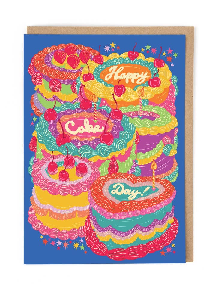 FELIZ DIA DO BOLO por atacado de Cath Tate Cards