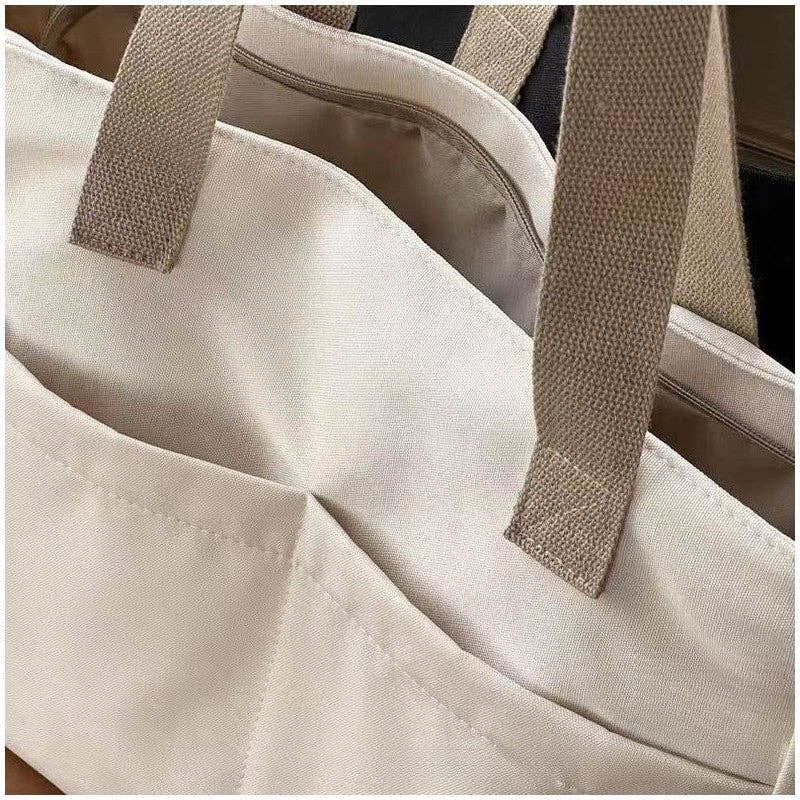UZ Wholesale Store - Wholesale Shoulder Bag - Women's - Solid Color Canvas Zipper Minimalist Single Shoulder Handbag11