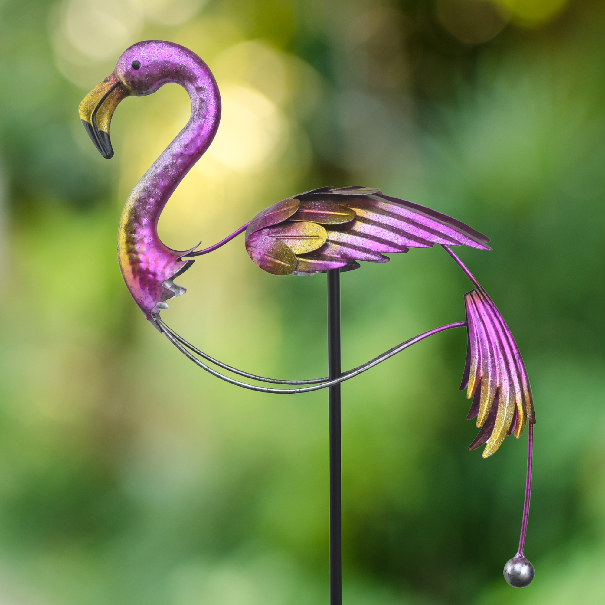 RCS Gifts - Wholesale Garden/Lawn Stake - Flamingo Balancer Garden Stake - 47"1