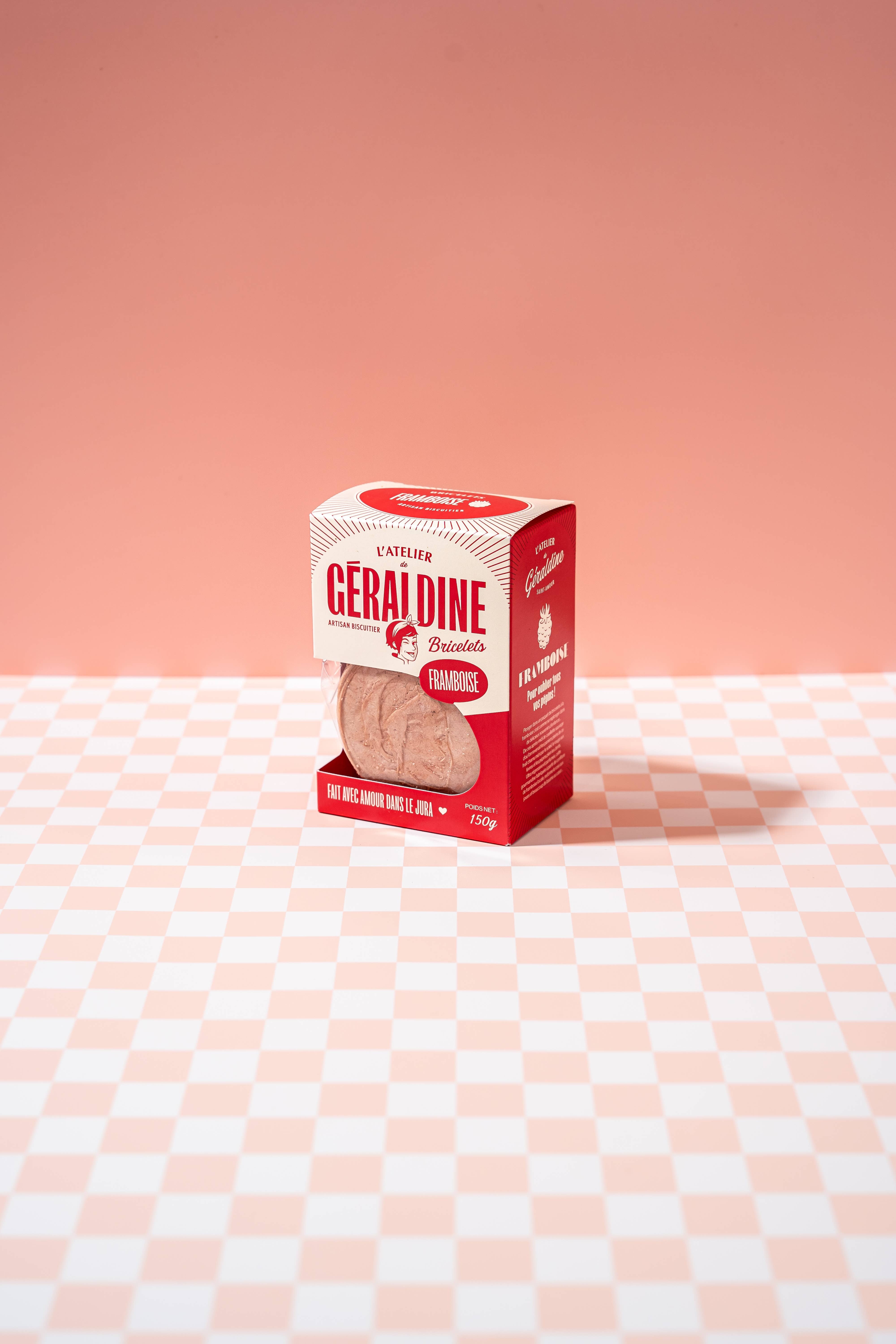 ATELIER DE GERALDINE - Wholesale Biscuit - “Raspberry Bricelets” - Sweet Cookies